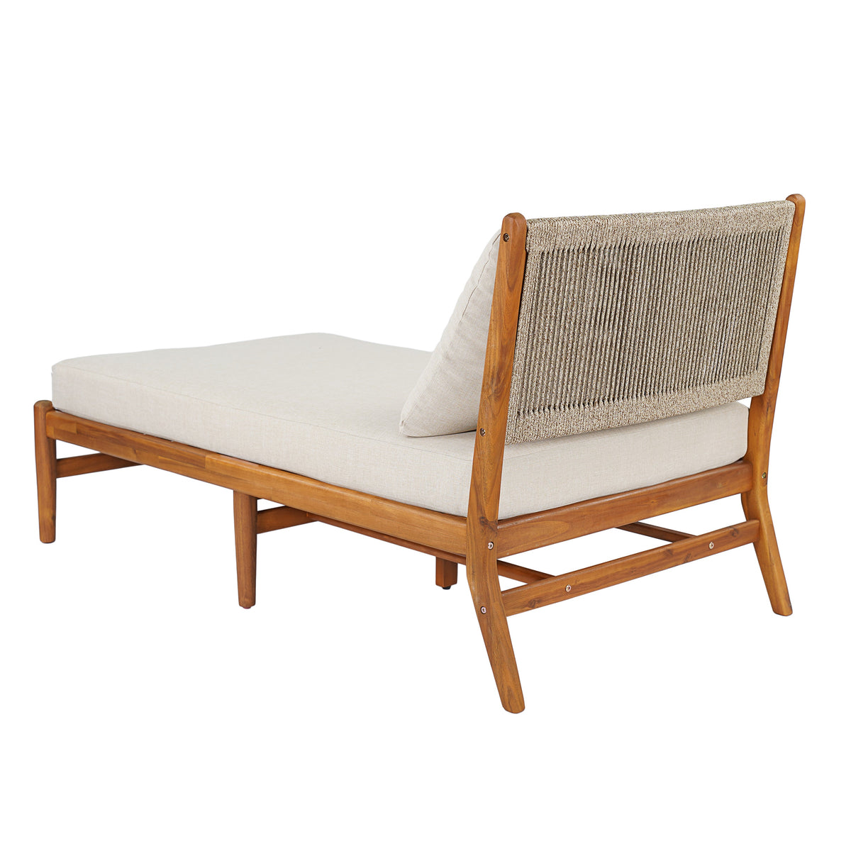 Cape Acacia & Rope Outdoor Lounge — Teak Finish