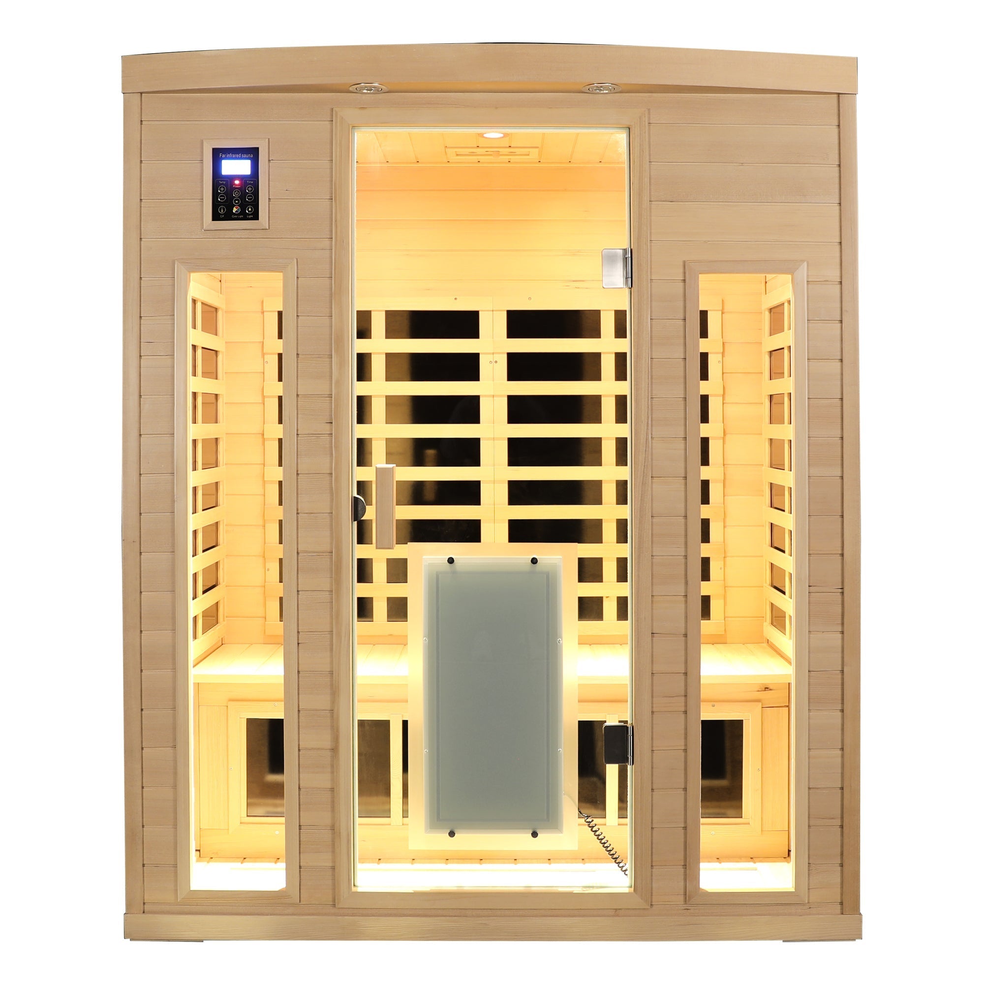 Low EMF, Hemlock wood Far-infrared indoo - 3-person sauna room