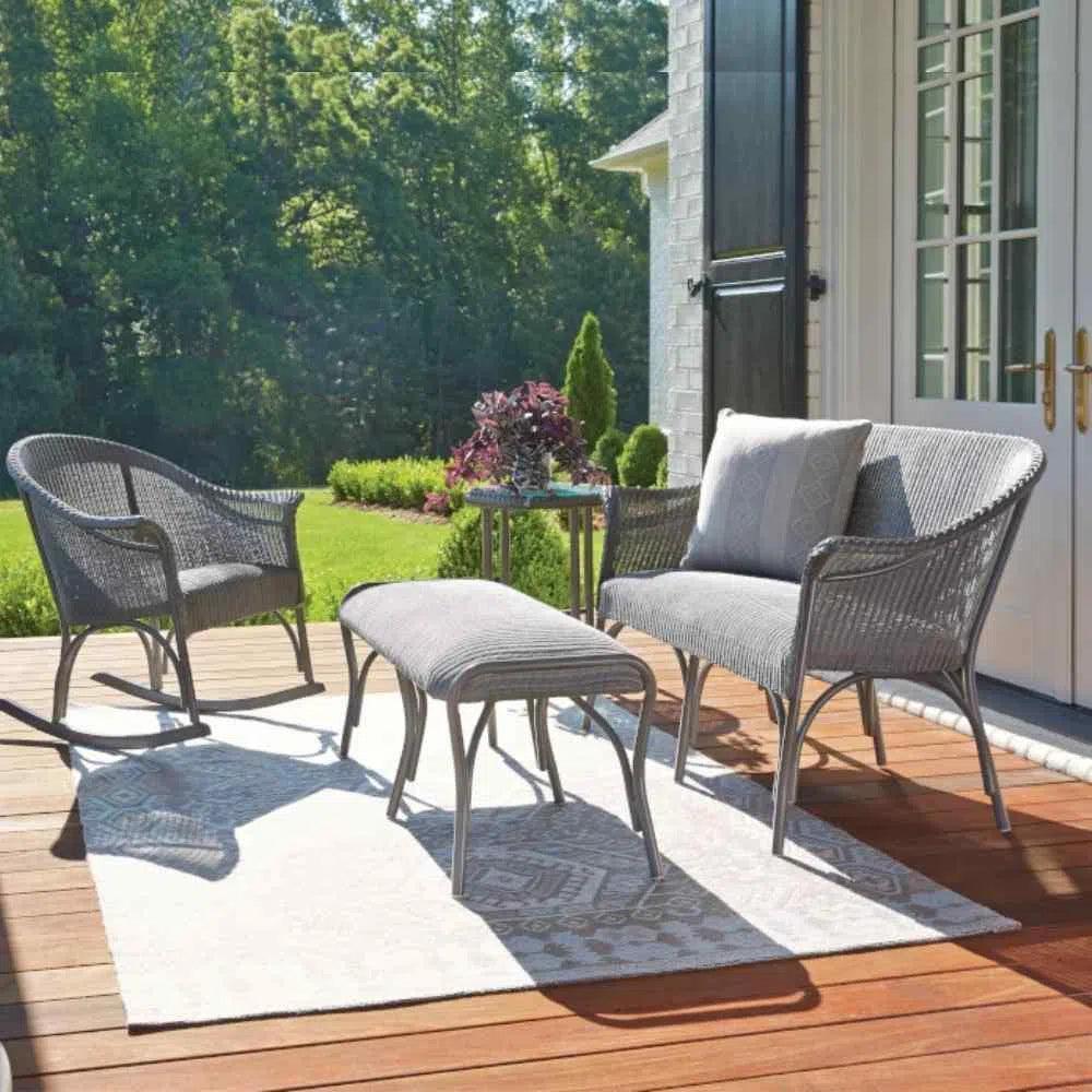 All Seasons 5 Pc Lounge Chairs Settee Ottoman Set