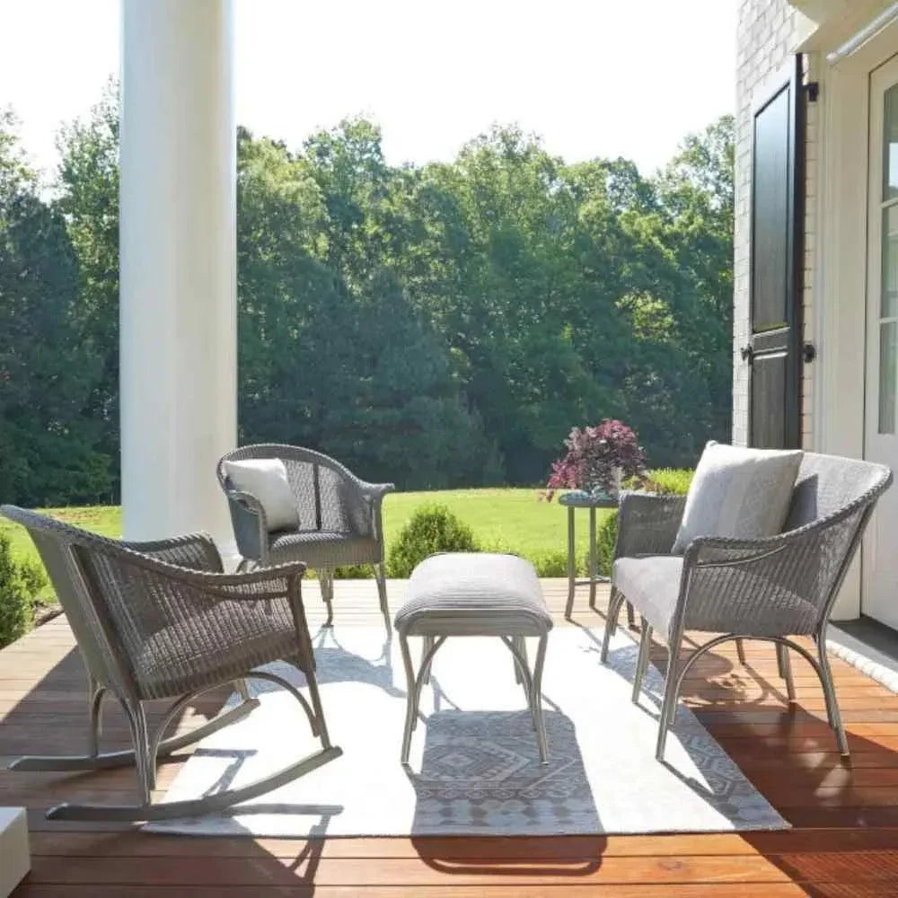 All Seasons 5 Pc Lounge Chairs Settee Ottoman Set