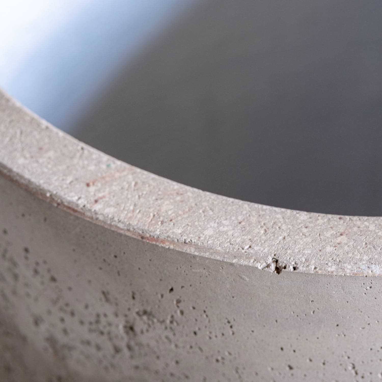 Aurella | Set Of 4 - Truffle – Concrete Cylinder Planters Set – Round Plant Pots Nest