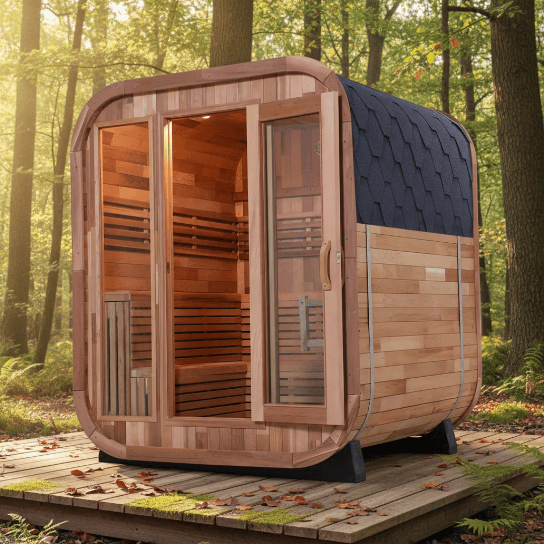 Handcrafted White Pine Sauna