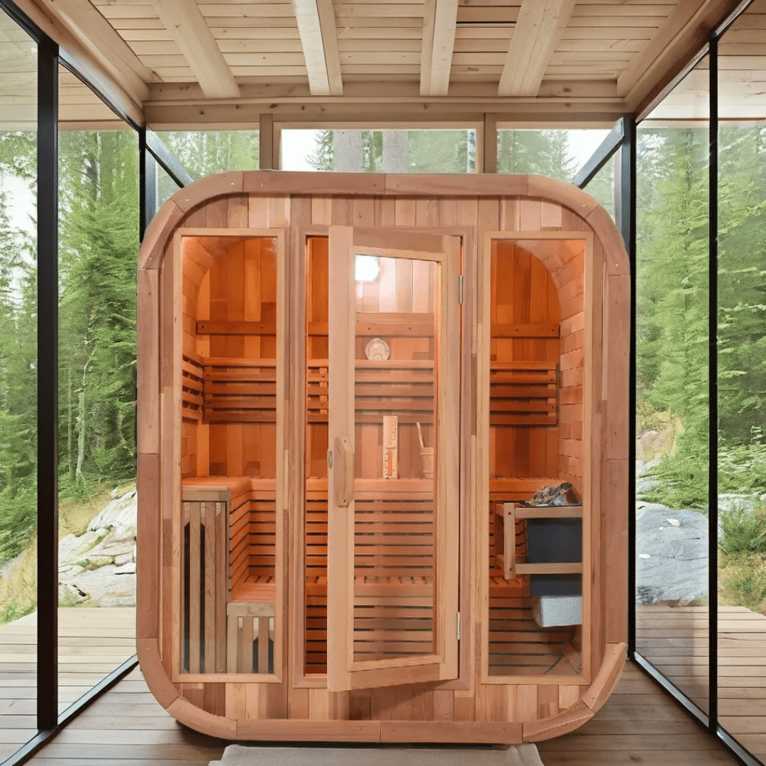 Handcrafted White Pine Sauna