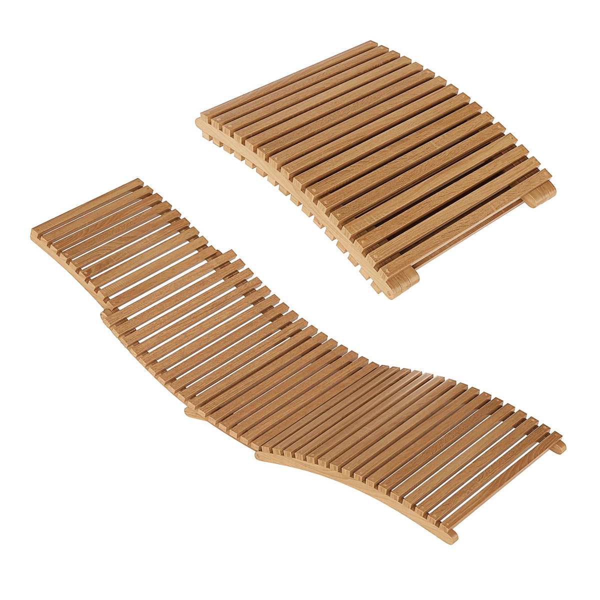 Teak Folding Outdoor Chaise Lounge