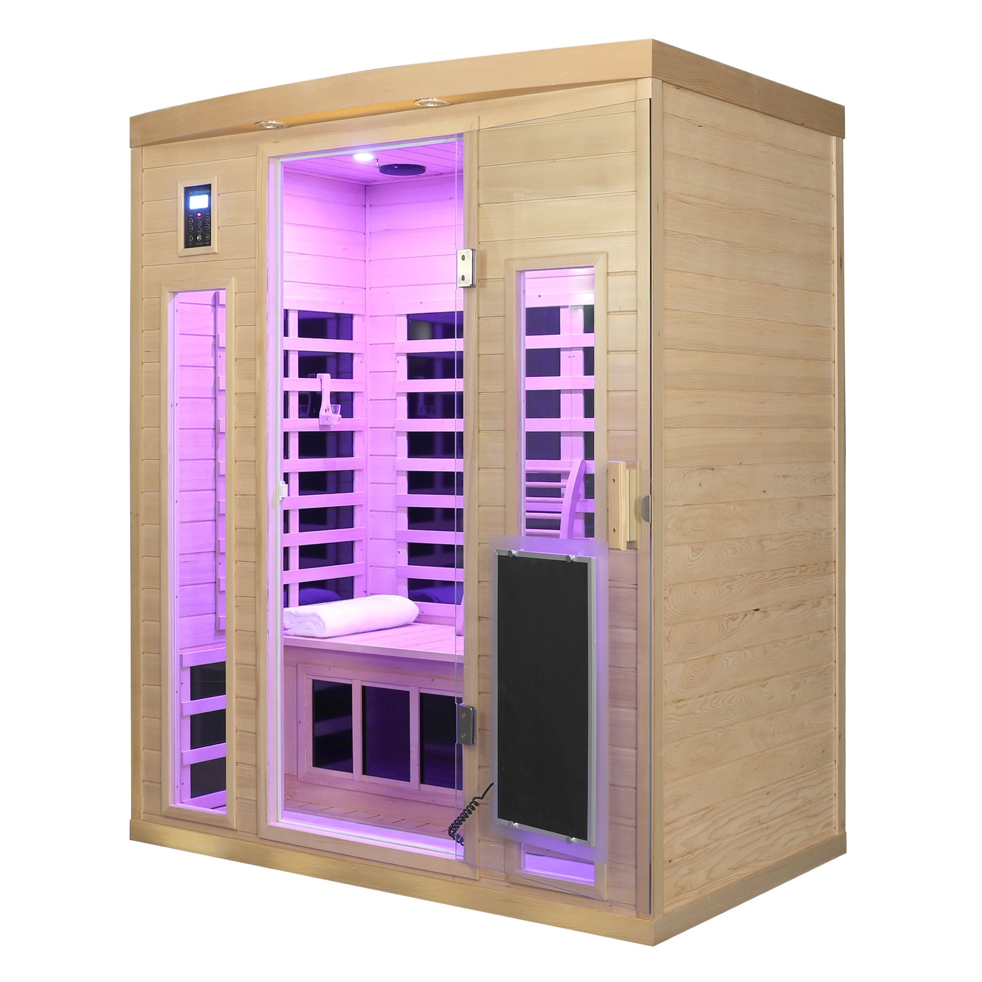Low EMF, Hemlock wood Far-infrared indoo - 3-person sauna room