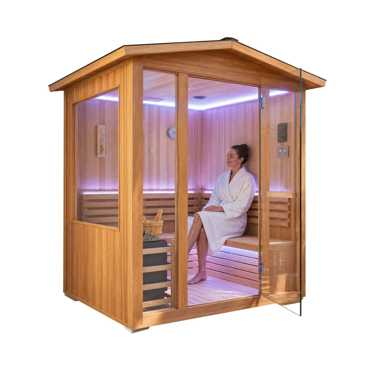 Solenne 4-Person Outdoor Traditional Sauna