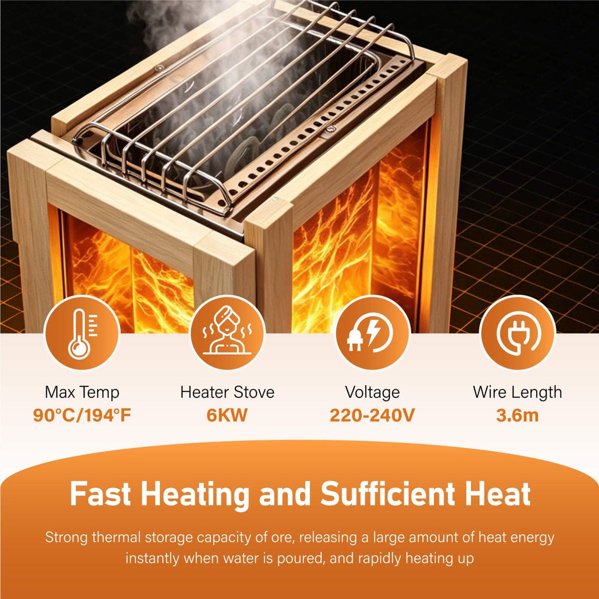 Solenne 4-Person Outdoor Traditional Sauna