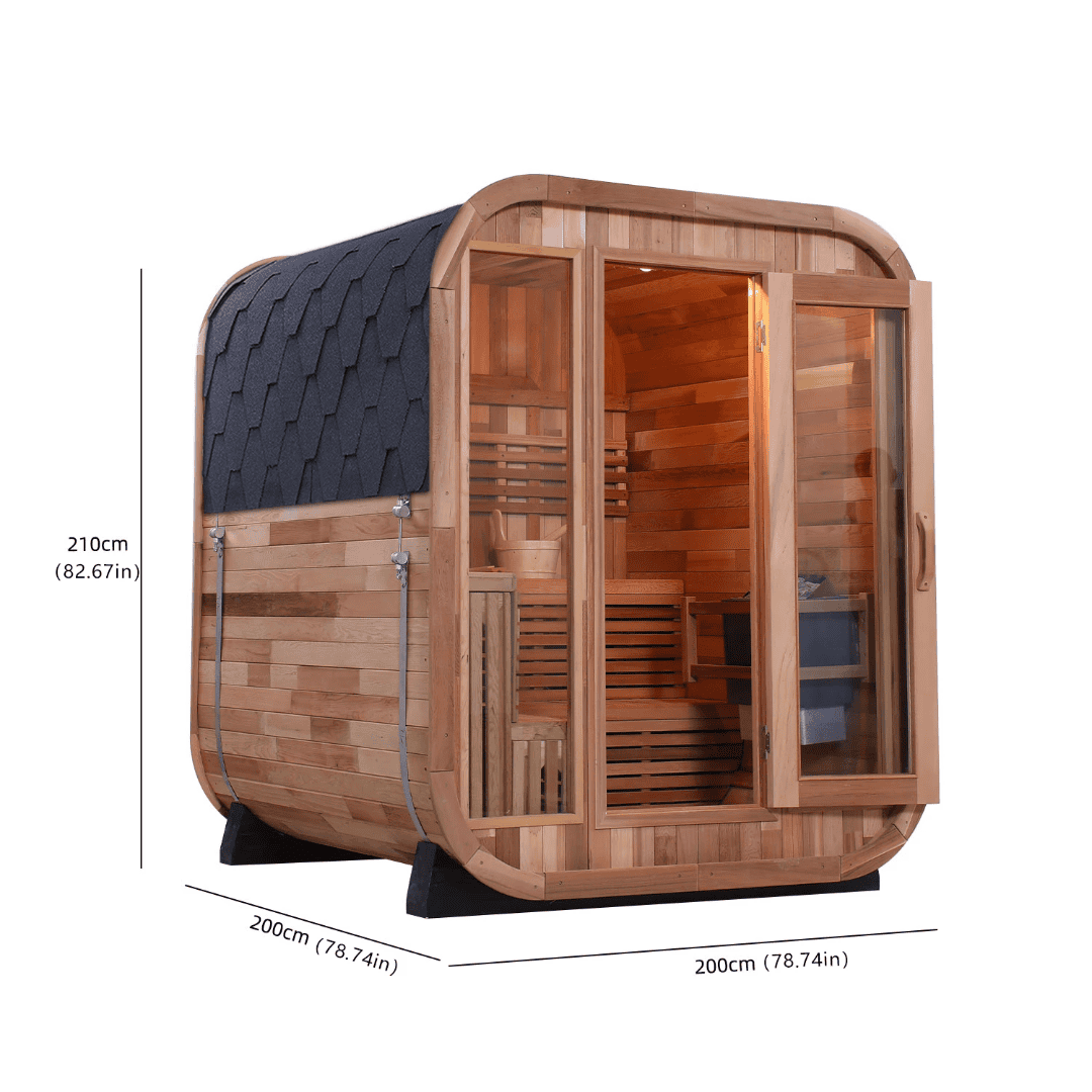 Handcrafted White Pine Sauna